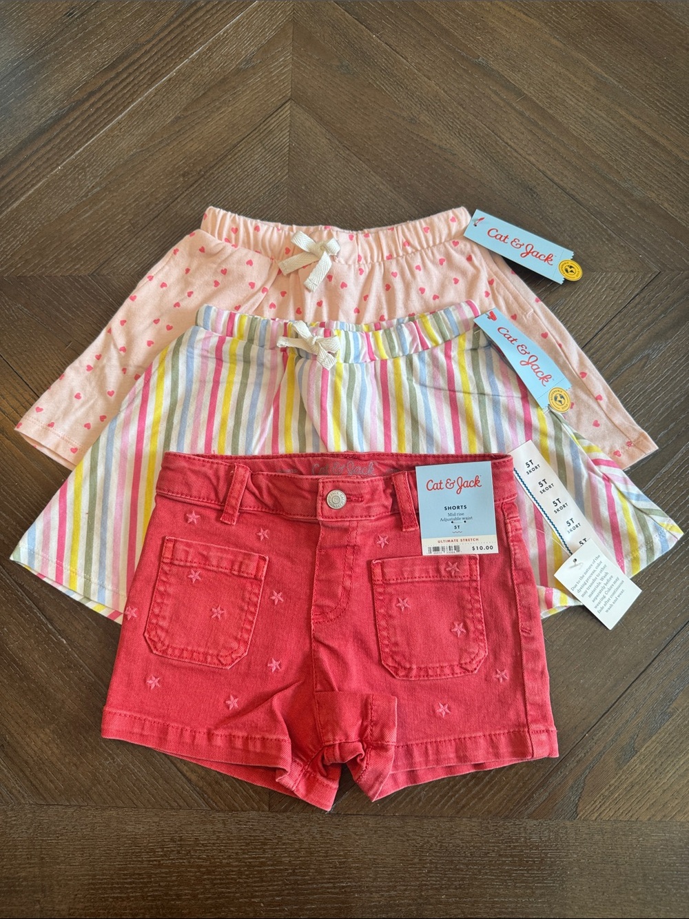 Cat & Jack Shorts & Skort Bundle Toddler Girls 5T New NWT